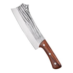 Kegani Meat Cleaver Knife - Heavy Duty Bone Chopper - 1.4 Lbs Butcher Knife Bone Knife - High Carbon Steel Butcher Knife For Meat Cutting, Bone Cuttin