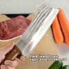Kegani Meat Cleaver Knife - Heavy Duty Bone Chopper - 1.4 Lbs Butcher Knife Bone Knife - High Carbon Steel Butcher Knife For Meat Cutting, Bone Cuttin