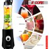 5 Core 20 oz Blender 160W 600ml Electric Powerful for Shakes and Smoothies Kitchen top Personal Food Processor with Portable Sports Bottle Single Blen