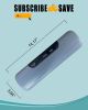 Gray Vacuum Food Sealer Machine 14.17" x 3.9" x 1.9" Size + 5 Food Saver Bags 7.8" x 9.8" + 5 Bags 6.8" x 9.8". Automatic Food Vaccumed Sealer for Sea