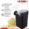 5 Core Hot Air Popcorn Popper 1200W Electric Popcorn Machine Kernel Corn Maker, Bpa Free, 16 Cups, 95% Popping Rate, 3 Minutes Fast, No Oil Healthy Sn