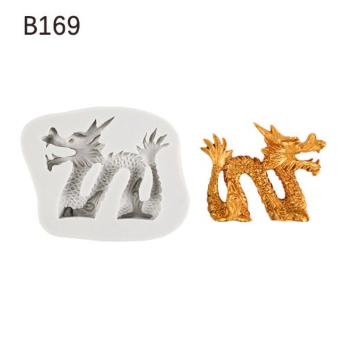 Chinese Dragon Fondant Cake Decoration Silicone Mold