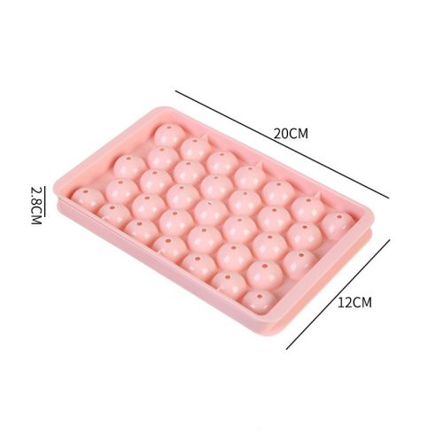 33 Grid Homemade Ice Ball Mold; Spherical Ice Maker In Refrigerator