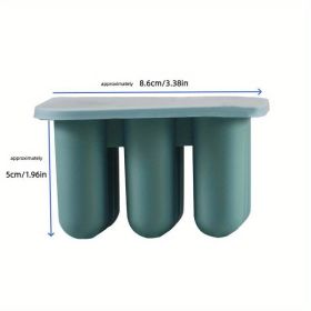 1pc New Product 9 Linked Ice Column Mold Silicone Small Ice Strip Ice Cube Mold With Lid DIY Filling Bottle Easy Release Mold (Color: Green)