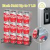 Magnetic Spice Rack for Refrigerator, 4 Pack Fridge Magnet Organizer Magnetic Shelf for Refrigerator and Microwave Oven Metal Fridge Shelf for Kitchen